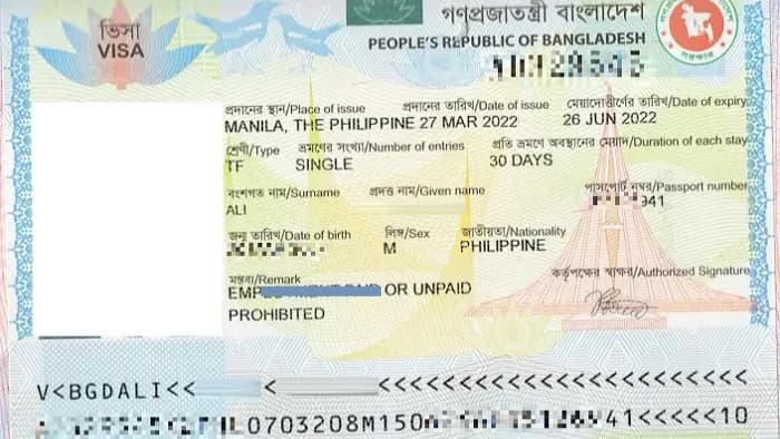 Kết quả Visa Bangladesh do Visa Viettin hỗ trợ