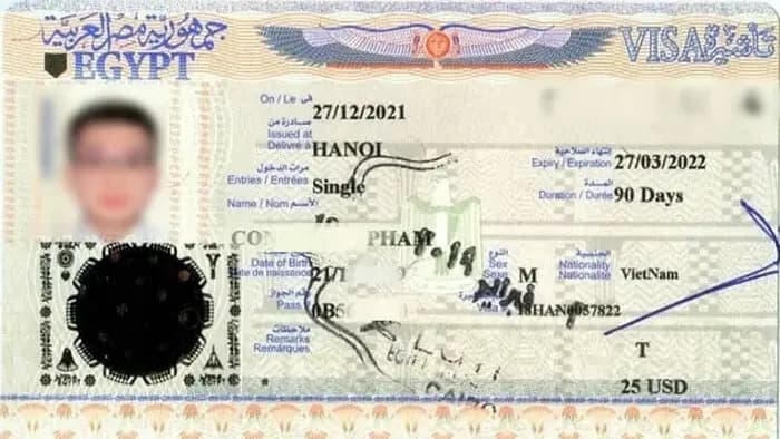 Kết quả Visa Ai Cập do Visa Viettin hỗ trợ