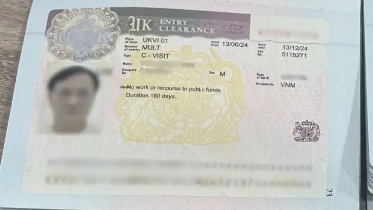 Kết quả Visa Anh do Visa Viettin hỗ trợ